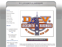 Tablet Screenshot of dvlocksmithhardware.com